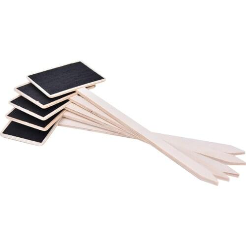 5Pcs/lot Classic Mini Retro Wooden Blackboard Price Tag Wordpad Chalkboard Garden Flower Wood Card SD&HI Message Board