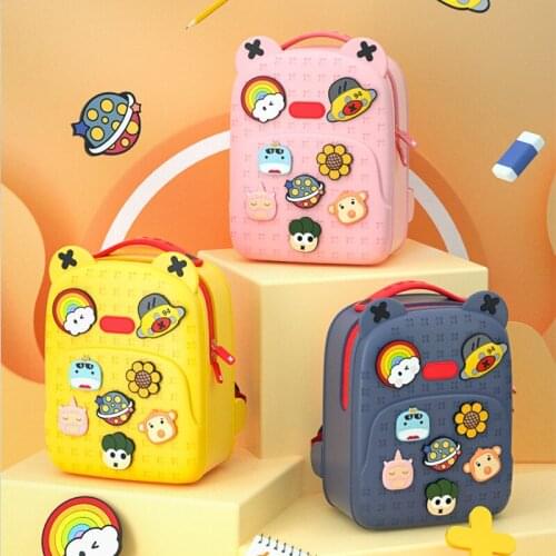 Baby Backpack Childrens DIY Pattern Messenger Bag Ridge Relief Kindergarten Student School Bag Christmas Gift