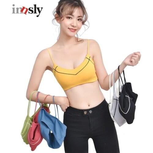 Innsly Women Push Up Bras Cotton Tube Top Sexy Soft Wire Free Brassiere Comfortable Padded One-Piece Female Bra