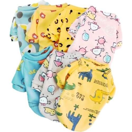 Pet products Cat costume Cat dog clothing Cute cartoon thickening Dog coat Dog jacket Winter Dog clothes for dogs and cats