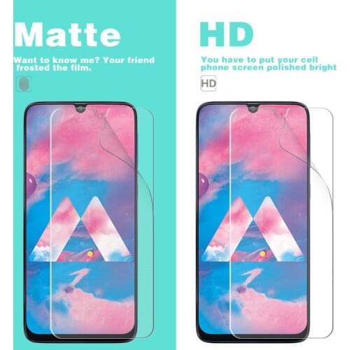 Matte Anti-Glare Film For Samsung Galaxy M10s M30 M40 M11 SM-M115F M21 M215F HD Glossy Film Cover With Claening Cloth