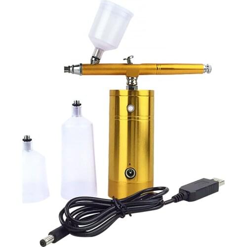 Mini Paint Spray Gun Rechargeable Portable Airbrush Electric Spray Gun Airbrush Painting Model Kit Art Craft Airbrush Compressor