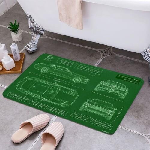 Mustang Bullitt 2019 Carpet Areas Rug Non-slip Floor Mat Rug 3D Printing Living Room Bedroom Door Mat Home Decoration