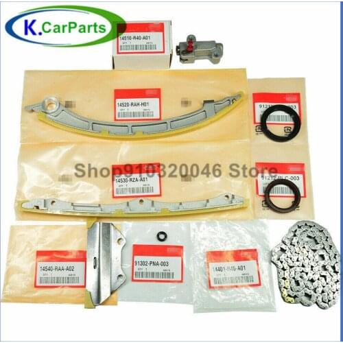 8pcs Set 14530-RZA-A01 For Honda Timing Chain 91302-PNA-004 91212-PNC-003 91302-PNA-004 91212-PNC-003 14510-R40-A01 91302PNA004