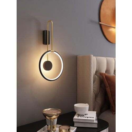 Bedroom Bedside LED Wall Lamp Modern Minimalist Living Room Background Wall Light Nodic Creative Corridor Aisle Wall Decor Light