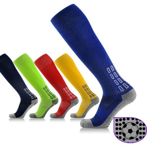 Skid cycling socks men soccer stockings sport compression tube socks cycling running thick towel bottom cycling socks breathable