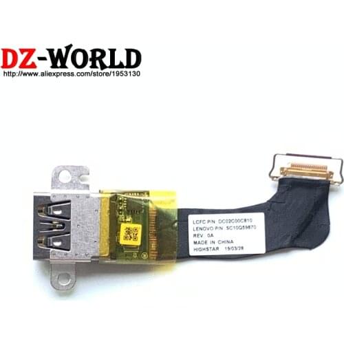 New USB port board interface with cable for Lenovo Thinkpad X1 Carbon 6th 5th Gen Laptop 01YR420 01LV454 SC10Q59870 DC02C00C810