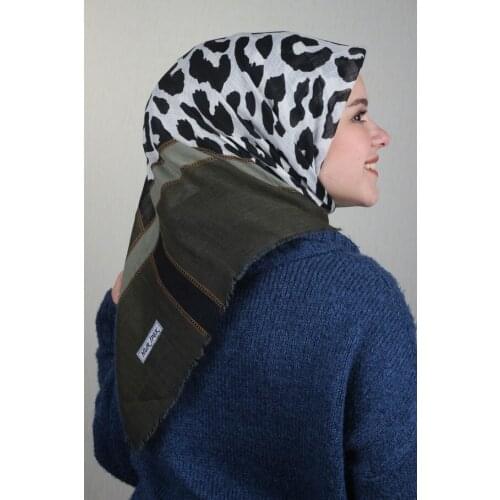 NUR SILK PATTERNED LINEN FLAMLI SCARF-DESEN-23-RENK-04