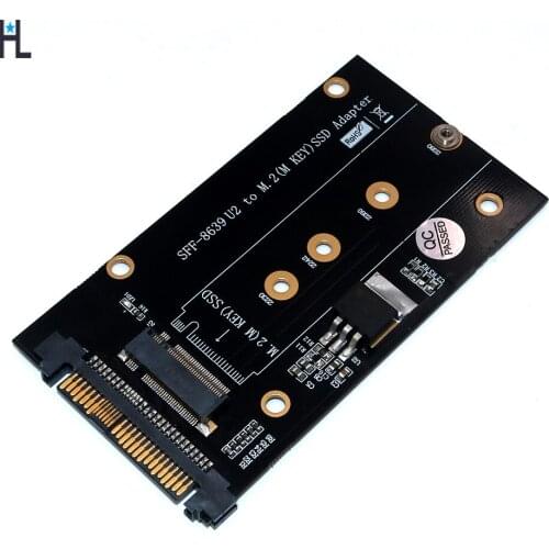 Upgrade Version M.2 NGFF key M SSD to SFF-8639 U.2 Adapter