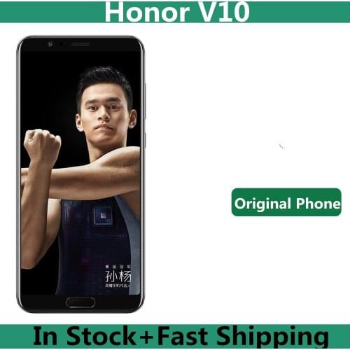 Original Honor V10 4G LTE Mobile Phone Kirin 970 Octa Core Android 8.0 5.99" FHD 2160*1080 Full Screen Fingerprint Dual Sim