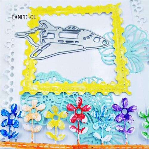 PANFELOU The spaceship Scrapbooking DIY Halloween Embossing mould card paper die stencils punch Metal cuts dies cutting