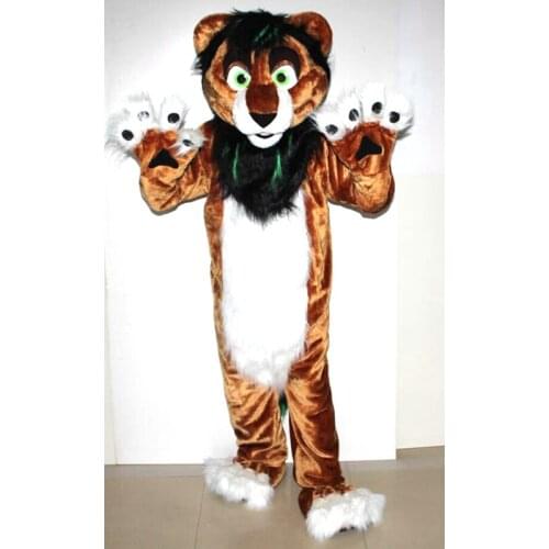 Factory direct simulation lion mascot costume stage performance movie props cartoon costume custom adult size 129