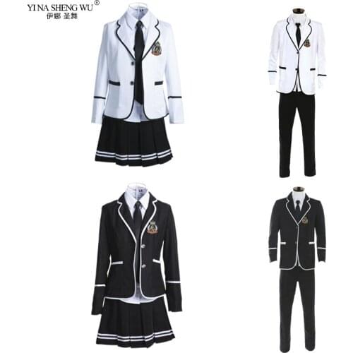 Students long-sleeved school uniforms Japan and South Korea JK uniforms junior high school boys and girls students suit