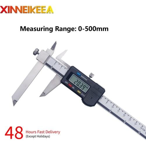 Telescopic Jaw Digital Display Caliper V Shaped Outer Arc Radius Caliper Single Point Digital Caliper Measuring 150 200 300 mm