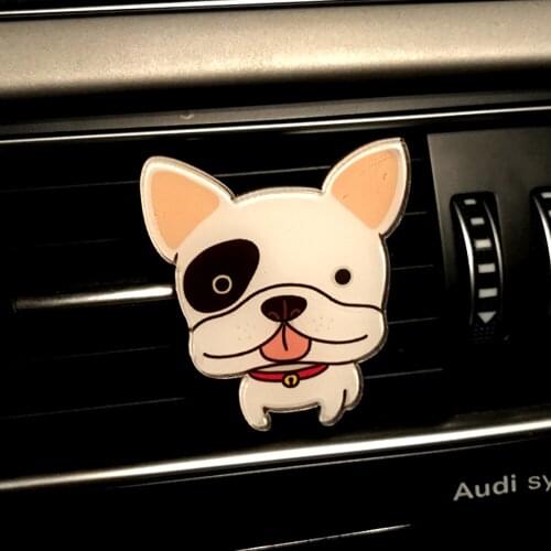 Cute Dogs Shape Solid Fragrance Air Freshener Car-styling Funny Car Air Vent Perfume Auto Decors