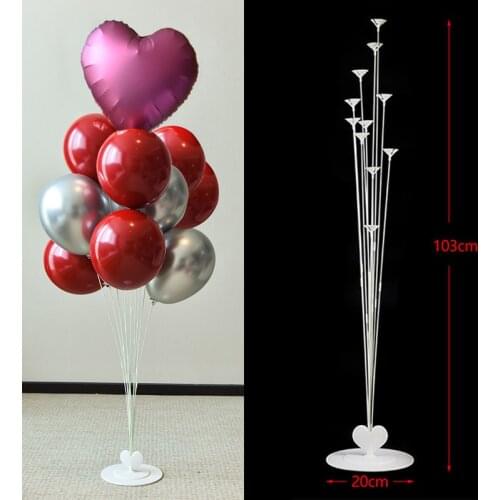 Wedding Decoration 11Tubes Balloon Holder Column Balloons Stand Metallic Balloon Kids Birthday Party To Celebrate Decoration