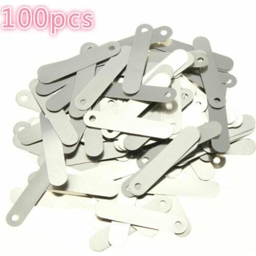 Conductive Sheet 5x25mm Nickel Plated Solder Tab Suitable for Sub C 14500 18650 Rechargeable Battery Cell 100pcs