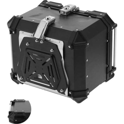 Universal Black 45L Motorcycle Adventure Aluminum Top Case Tail Box Luggage Fit for Honda Moto accessories