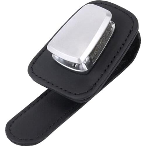 Universal Car Sun Visor Glasses Clip Fastener Multi-function Portable Aluminum Alloy Anti Scratch Glasses Cards Clip Car Holder