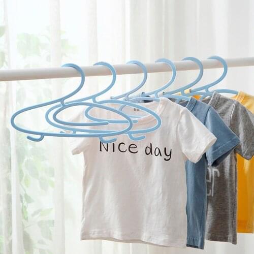 Duck Shape Children Clothes Hanger Home Storage Organizer Non-slip Hangers 10pcs Mini Coat Hanger For Baby Kid Clothes Dress