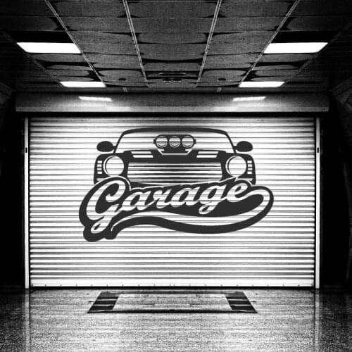 Car Garage Vintage Wall Sticker Decal Artist Sticker Garage Wall Art Decoration A00975