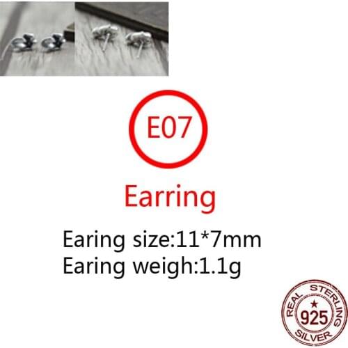 E07 S925 sterling silver earrings personality retro fashion wild punk hip-hop style big tongue simple girl birthday gift new hot