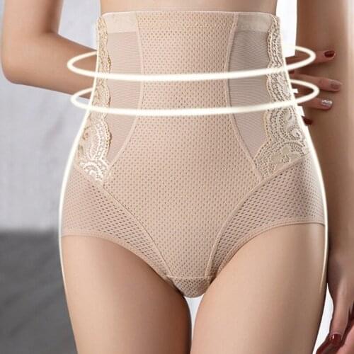 Women Hip Lifting Body Shaping Thin Section Underwear Breathable High-Waist Abdomen Shaping Panties