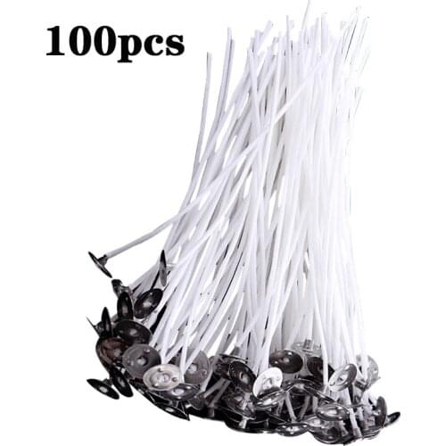100pcs/bag 9/11/13/15/18/20CM Cotton Candle Wicks Flameless Wicks Candle Making Soy Wax Candle Making Accessories Candle Tools