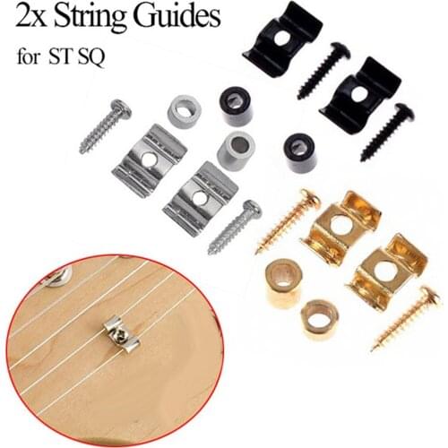 2pcs Electric Guitar String Press Button Fixator String Guide Metal Kit String Holder Electric Guitar Parts