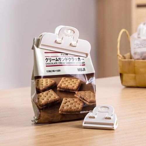 2Pc/Lot 2sizes Portable New Kitchen Storage Food Snack Seal Sealing Bag Clips Sealer Clamp Plastic Tool Kitchen Accessories