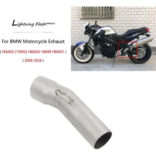 2009-2016 F650GS F700GS F800GS Exhaust Pipe Slip On 50.8 mm 54 mm Mid Middle Link Pipe Stainless Steel Pipe for BMW F800R F800GT