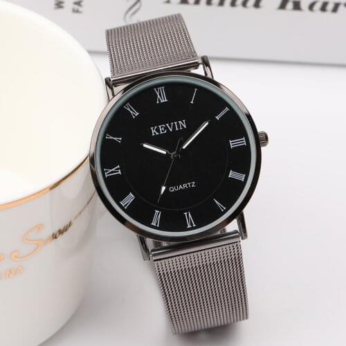 2017 Hot Luxury Ultra Thin Couple Watch Top Brand Mesh Belt Quartz Wristwatch Lady Watch Fashion Retro Women Men Watch