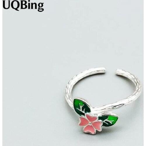 2019 Fashion 925 Sterling Silver Beutiful Flower Ring Jewelry Christmas Gift Women Jewelry Finger Rings