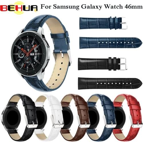 22mm Replacement Sport band For Samsung Galaxy Watch 3 45mm 46mm Leather Strap Watch Band for Samsung S3 Frontier / Classic Belt