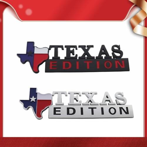3D Premium ABS TEXAS EDITION for Wrangler Liberty Grand Cherokee car Hood Fender trunk Rear Bonnet Decal Emblem Badge Sticker