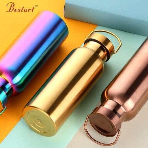 500ml Insulated Water Bottle Sports Stainless Steel Double Wall Hot Cold Water Cola Bottle Vacuum Flask for Kids School