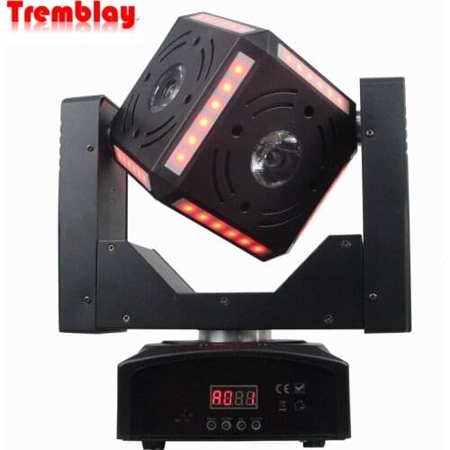 6*12W RGBW Magic Cube Stage Effect Beam Moving Head DMX Spot Wash for DJ Disco Lighting Projector Christmas Lights Outdoor