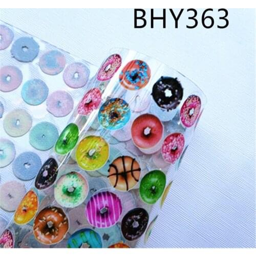 A4 20*33CM donut print cartoon Transparent UV clear print pvc fabric for DIY accessories BHY363