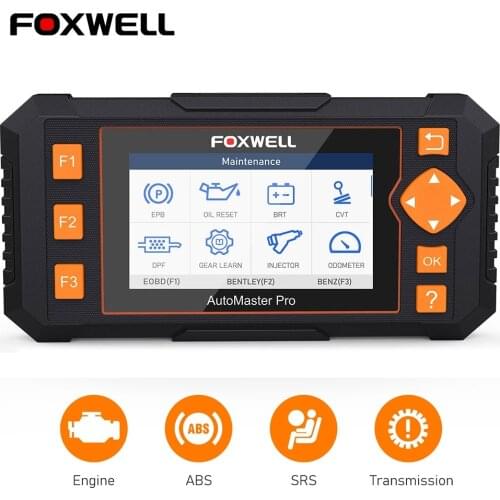 Foxwell NT634 OBD2 Automotive Scanner Professional 4 System Injector DPF Oil TPMS Reset Code Reader OBD 2 Car Diagnostic Tool