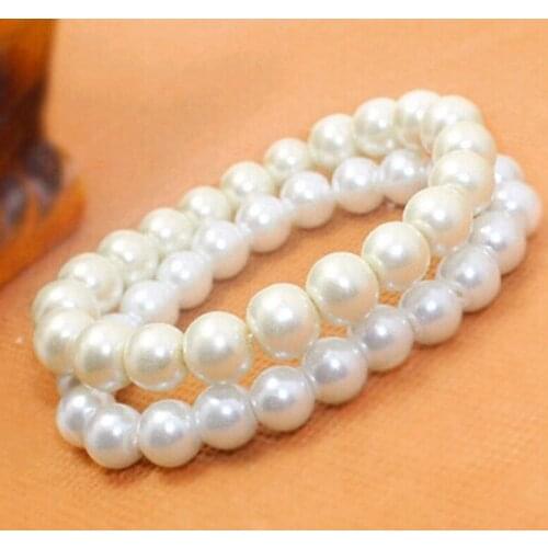Glass Imitation White Bracelet glass bead Bracelets For Women Classic Bangle Bracelet Jewelry Gift Bracelets Jewelry Accessories