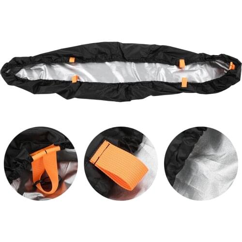 Kayak Cockpit Cover UV50+Blocking Sunscreen XL Dust Cap Cabin Protector Adjustable Belt Canoe Sunscreen Canoe Blocking Protector