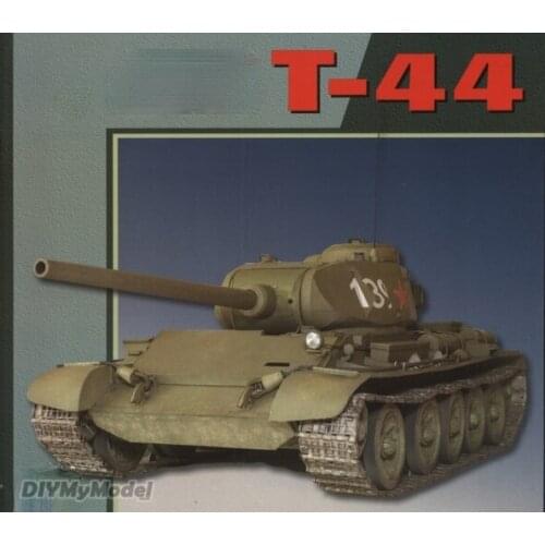 DIYMyModeI Soviet t-44 medium tank DIY Handcraft Paper Model KIT Handmade Toy Puzzles Gift Movie props
