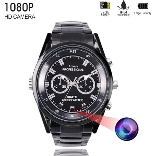 Full HD 1080P Mini Watch Camera Video AndVoice Recorder IR Night Vision Motion Detection Wireless Micro Camcorder Action Camera
