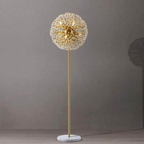 Creative crystal floor lamp living room sofa next to bedroom study post-modern minimalist floor lamp