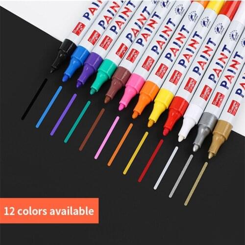 Tile Marker Mark Pen Repair Wall Pen White Marker for Tiles Floor Tyre Car Painting Odorless Non Toxic Kitchen Accessories