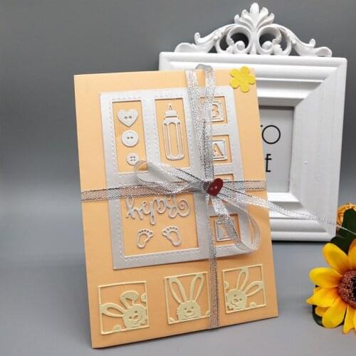 New Metal Cutting Dies Baby Rectangle New Stencils For DIY Scrapbooking Paper Cards Craft Making Craft 12*9.4mm