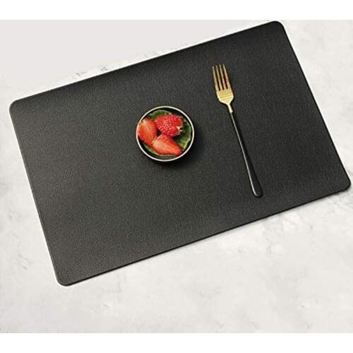 PU Placemat,Placemats, Washable 45X30Cm Placemat with Coaster, Waterproof, for the Home Kitchen