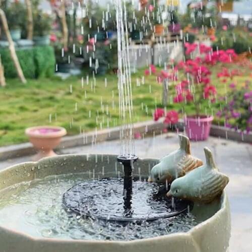 Durable 1 Set Useful Garden Decor Water Fountain Pump Multiple Applications Solar Powered Fountain Submersible for Home