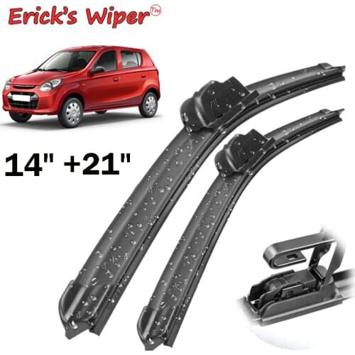 Ericks Wiper LHD Front Wiper Blades For Suzuki Alto HA25 2009 - 2014 Windshield Windscreen Front Window 21"+14"