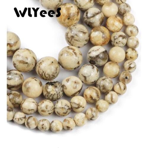 WLYeeS Natural Stone Feldspar beads Round Loose Spacer Bead For Jewelry Making DIY Bracelets Necklace 15inch Strand 6/8/10/12mm